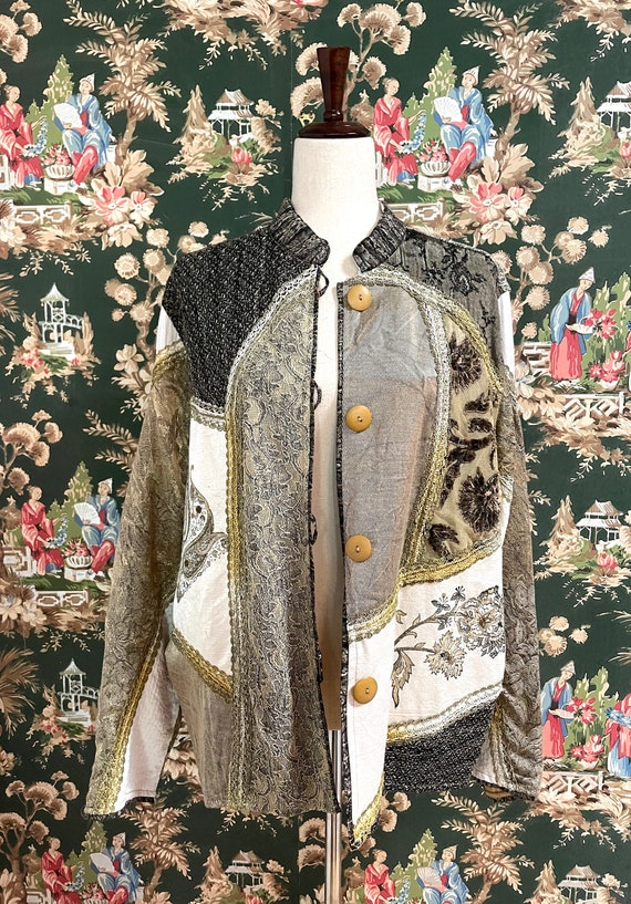 1990s Vintage Patchwork Jacket Made in India - image 7