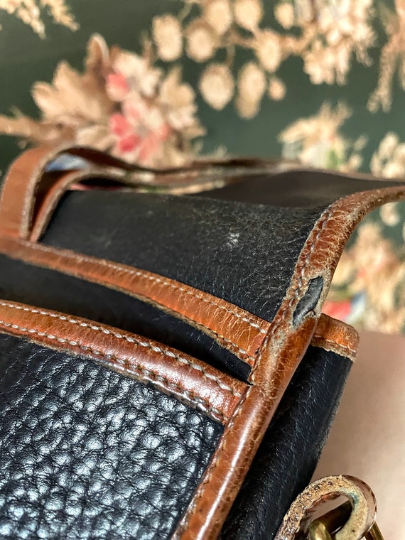 1990s Vintage Navy and Brown Dooney & Bourke Purs… - image 10