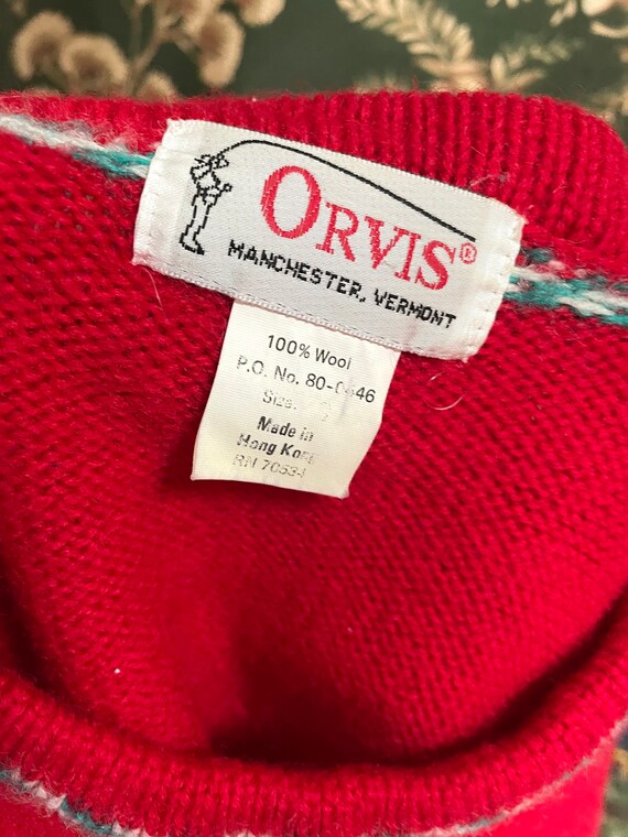1980s Vintage Orvis Sweater With 3D 