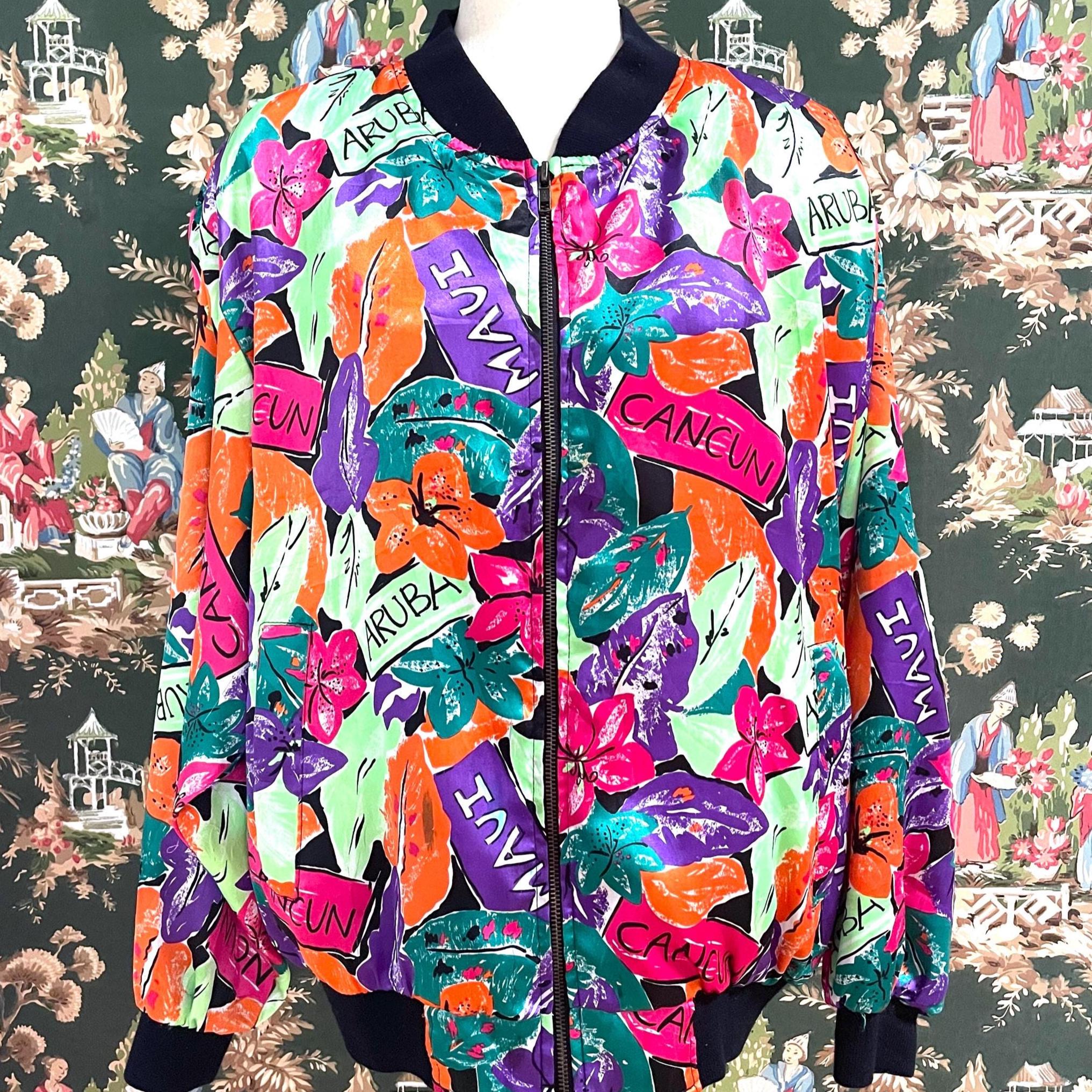 80s Bomber Jacket - Etsy
