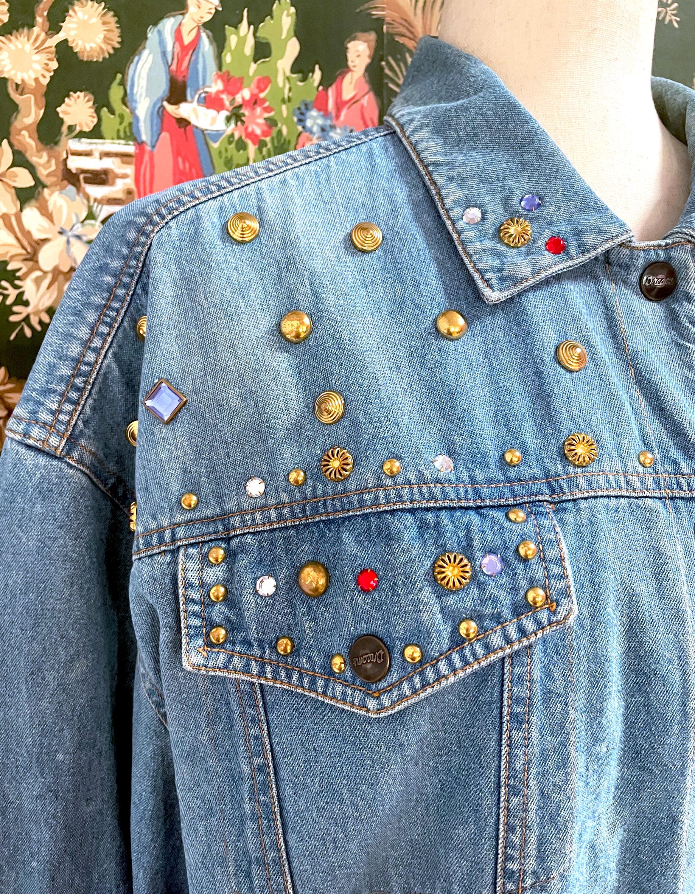 Bedazzled 80s Jacket - Etsy