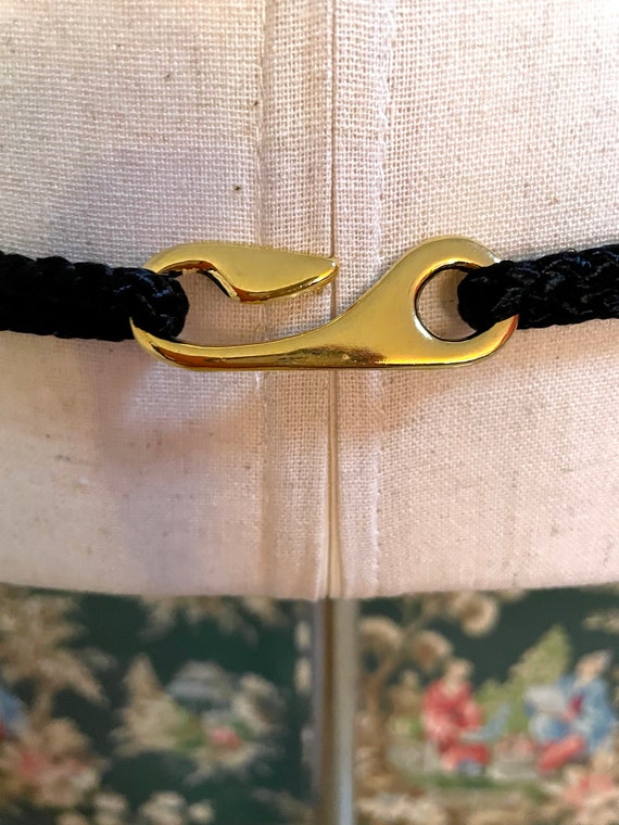 1980s Vintage Braided Nylon Belt with Back Closure - image 6