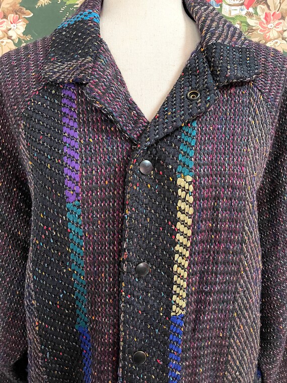 1990s Vintage Deborah Cross Woven Cotton, Silk and Ra… Gem