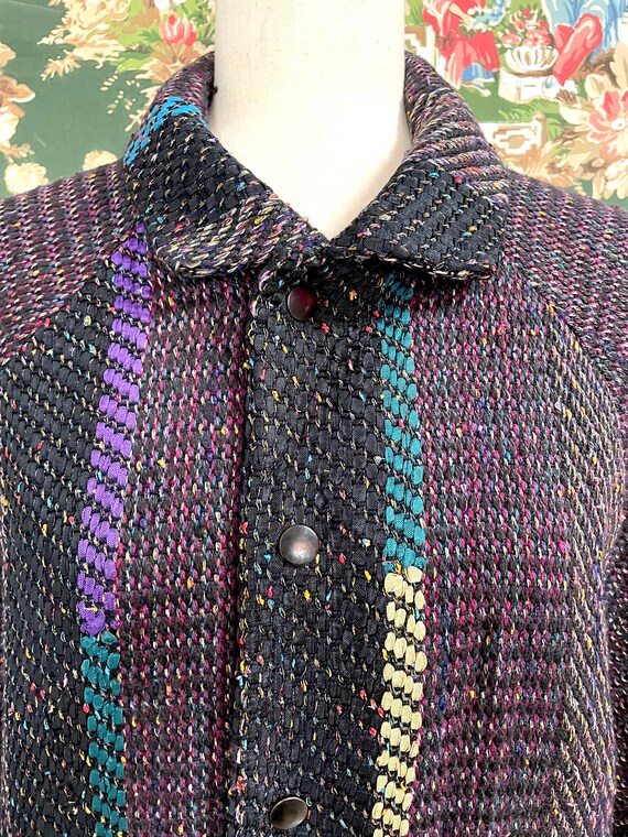 1990s Vintage Deborah Cross Woven Cotton, Silk and Ra… Gem
