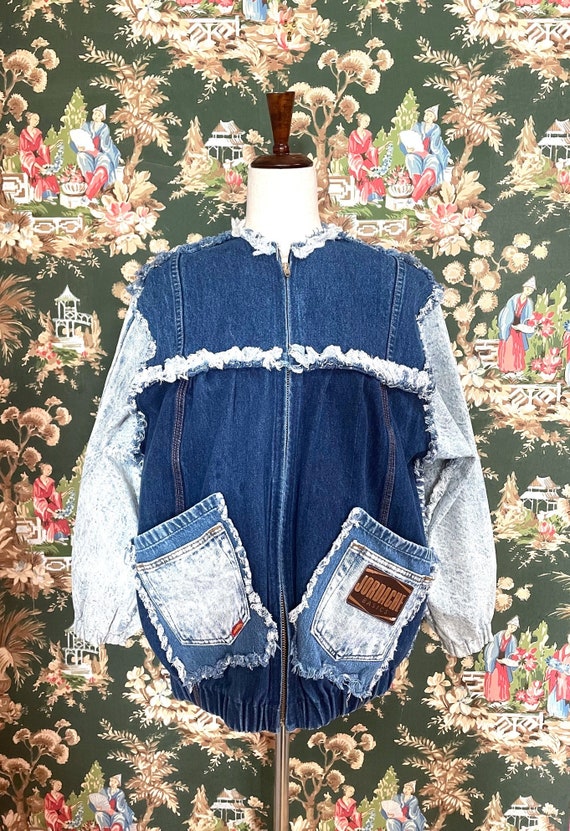 1990s Vintage Patchwork Denim Jacket by Jordache