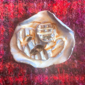 Vintage Handmade Ceramic Brooch