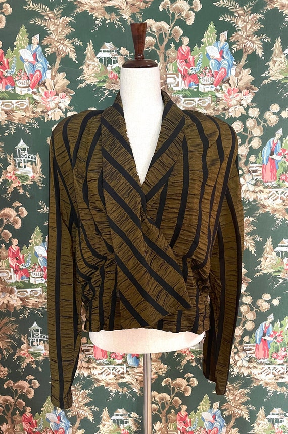 1980s Vintage Asymmetrical Cropped Jacket by Sue W