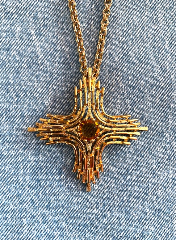 Vintage pendant necklace sarah Gem