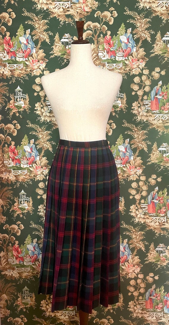 80s vintage plaid skirt Gem