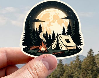 Camper Aufkleber Abenteuer Reise | Outdoor Vinyl Sticker wasserfest für Wohnmobil Auto Laptop | Camping Geschenk Idee