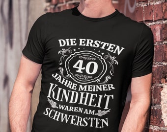 Geburtstagsshirt 40 Jahre Geburtstag T-Shirt Mann Geschenk Runder Geburtstag Lustiges Geburtstagsgeschenk Männer