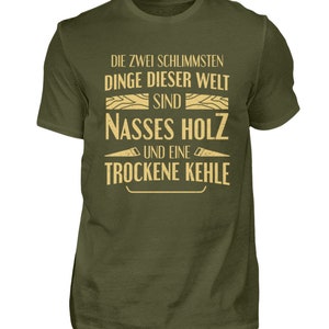 Zimmermann T-Shirt Tischler Geschenk Herren Schreiner Zimmerer Urban Khaki
