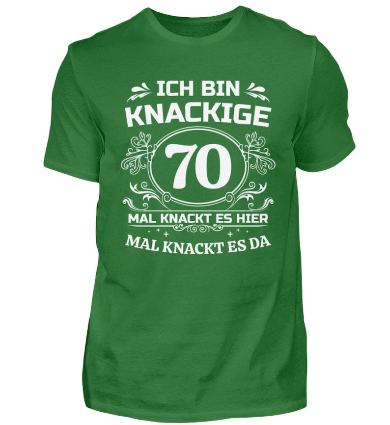 Geburtstagsshirt 70 Jahre Geburtstag T-Shirt Mann Geschenk Runder Geburtstag Lustiges Geburtstagsgeschenk Männer Kelly Green