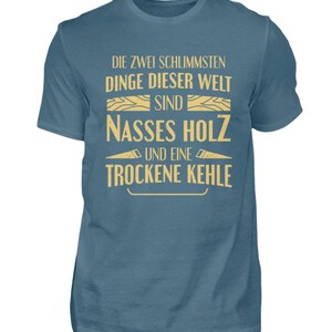 Zimmermann T-Shirt Tischler Geschenk Herren Schreiner Zimmerer Steinblau