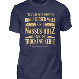 Zimmermann T-Shirt Tischler Geschenk Herren Schreiner Zimmerer Navy