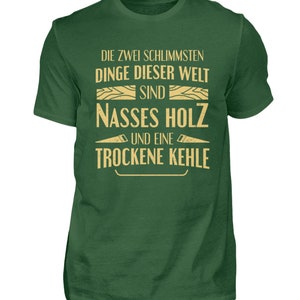 Zimmermann T-Shirt Tischler Geschenk Herren Schreiner Zimmerer Dunkelgrün