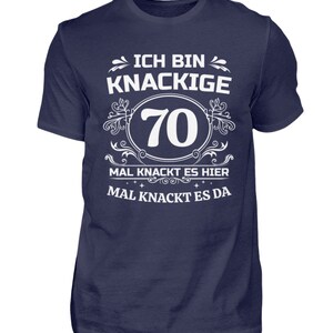 Geburtstagsshirt 70 Jahre Geburtstag T-Shirt Mann Geschenk Runder Geburtstag Lustiges Geburtstagsgeschenk Männer Navy