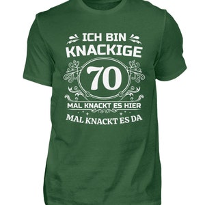 Geburtstagsshirt 70 Jahre Geburtstag T-Shirt Mann Geschenk Runder Geburtstag Lustiges Geburtstagsgeschenk Männer Dunkelgrün