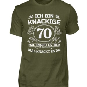 Geburtstagsshirt 70 Jahre Geburtstag T-Shirt Mann Geschenk Runder Geburtstag Lustiges Geburtstagsgeschenk Männer Urban Khaki