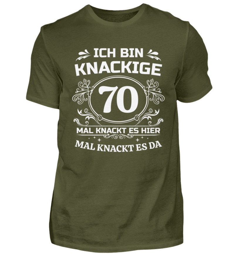 Geburtstagsshirt 70 Jahre Geburtstag T-Shirt Mann Geschenk Runder Geburtstag Lustiges Geburtstagsgeschenk Männer Urban Khaki