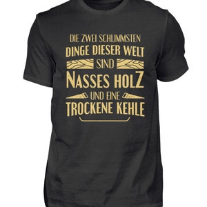 Zimmermann T-Shirt Tischler Geschenk Herren Schreiner Zimmerer Schwarz