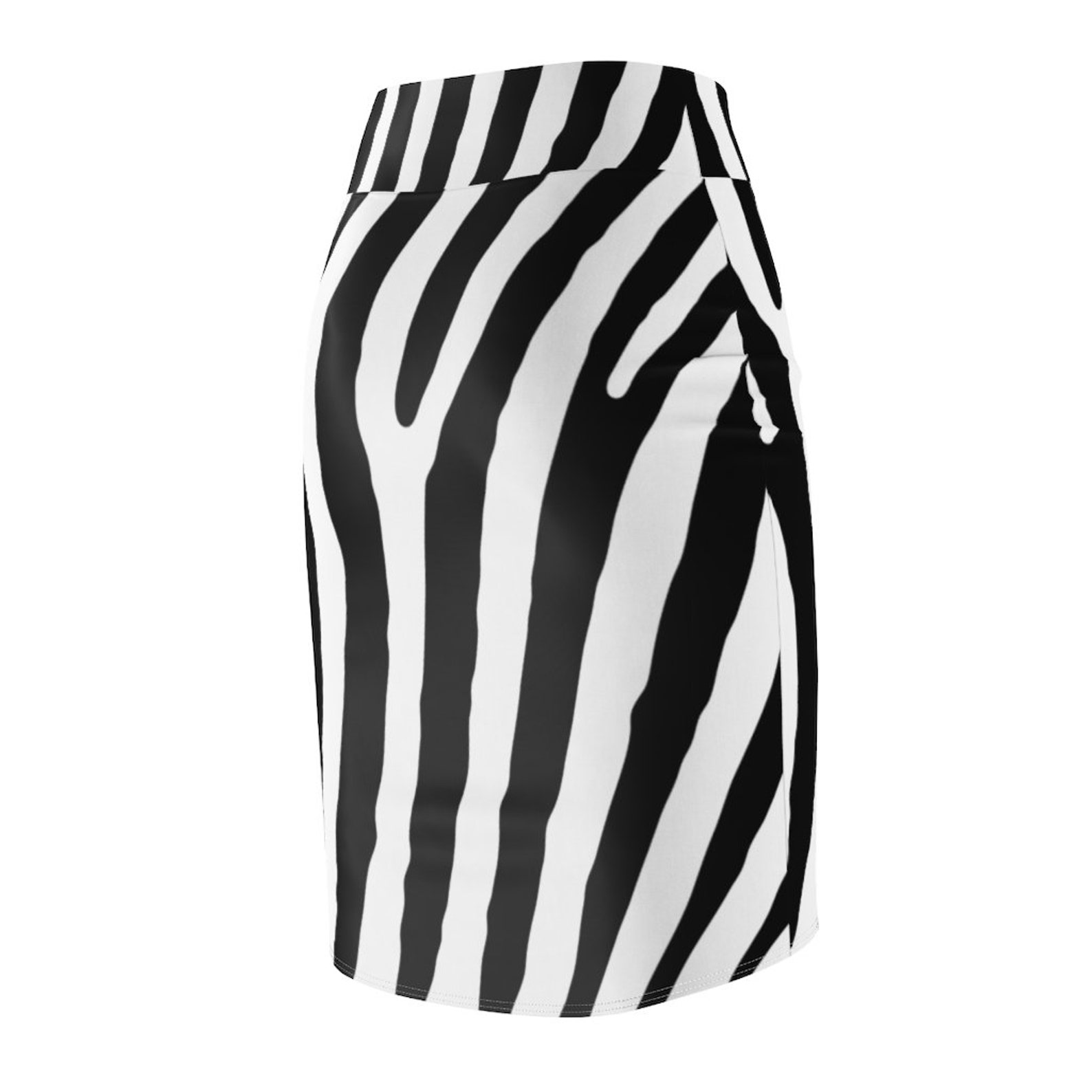 Zebra Print Women Pencil Skirt Etsy