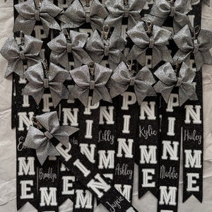 PIN ME Kit Cheer Bow Vinyl & Rhinestone Cut Files DOWNLOAD