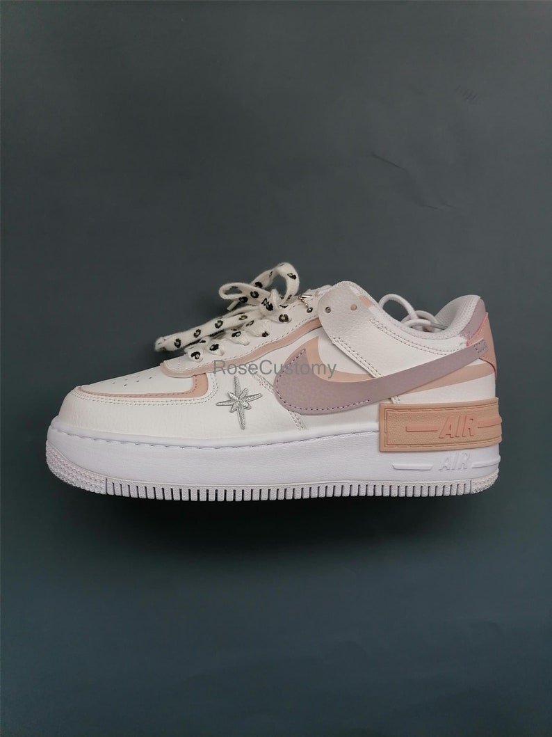 Air Force 1 Shadows Custom Sneakers Custom Nike Air Force Etsy