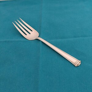 Forchetta per salumi Art Déco - International Silver Pantheon - Argento Sterling 925