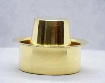 Juego de café Davara con filtro de latón del sur de la India: taza de café tradicional