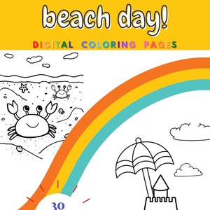 Beach Day! Coloring Pages
