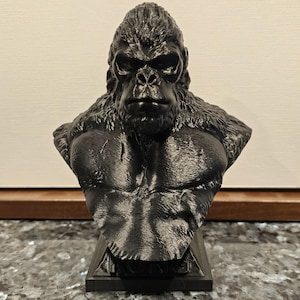 Figura busto stampata in 3D di King Kong
