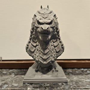 Godzilla 3D Printed Bust Figure