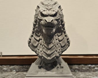 Godzilla 3D Printed Bust Figure