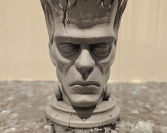 Frankenstein 3D Printed Bust | Halloween Decor