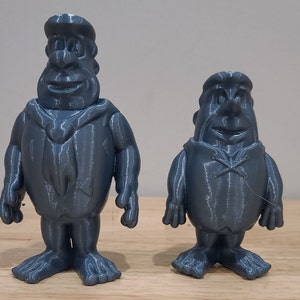 Fred Flintstone & Barney Rumble 3D printed figures Fan Art