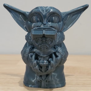 Grogu holding an Anzellan 3D Print Star Wars