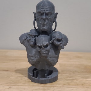 Dhalsim from Street Fighter 3D Printed Bust Fan Art