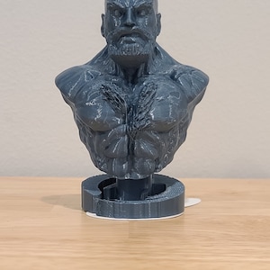 Zangief from Street Fighter 3D Printed Bust Fan Art