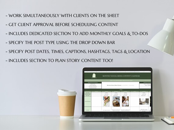 Social Media Content Calendar/planner Template Batch Content Monthly Google  Sheets Instant Digital Download Virtual Assistant Tool - Etsy