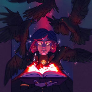 Raven Sorceress Premium Luster Print