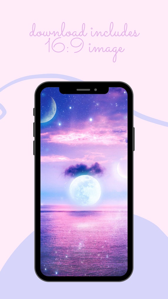 Celestial Aesthetic Triple Moon Digital Wallpaper Download - Etsy Celestial Aesthetic Triple Moon Digital Wallpaper Download - Etsy