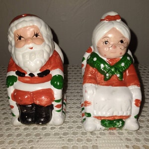 Mr. & Mrs. Santa Claus Salt & Pepper Shakers w/ Box – Treasures Under Sugar  Loaf – Antiques, Collectibles, Home Decor and More