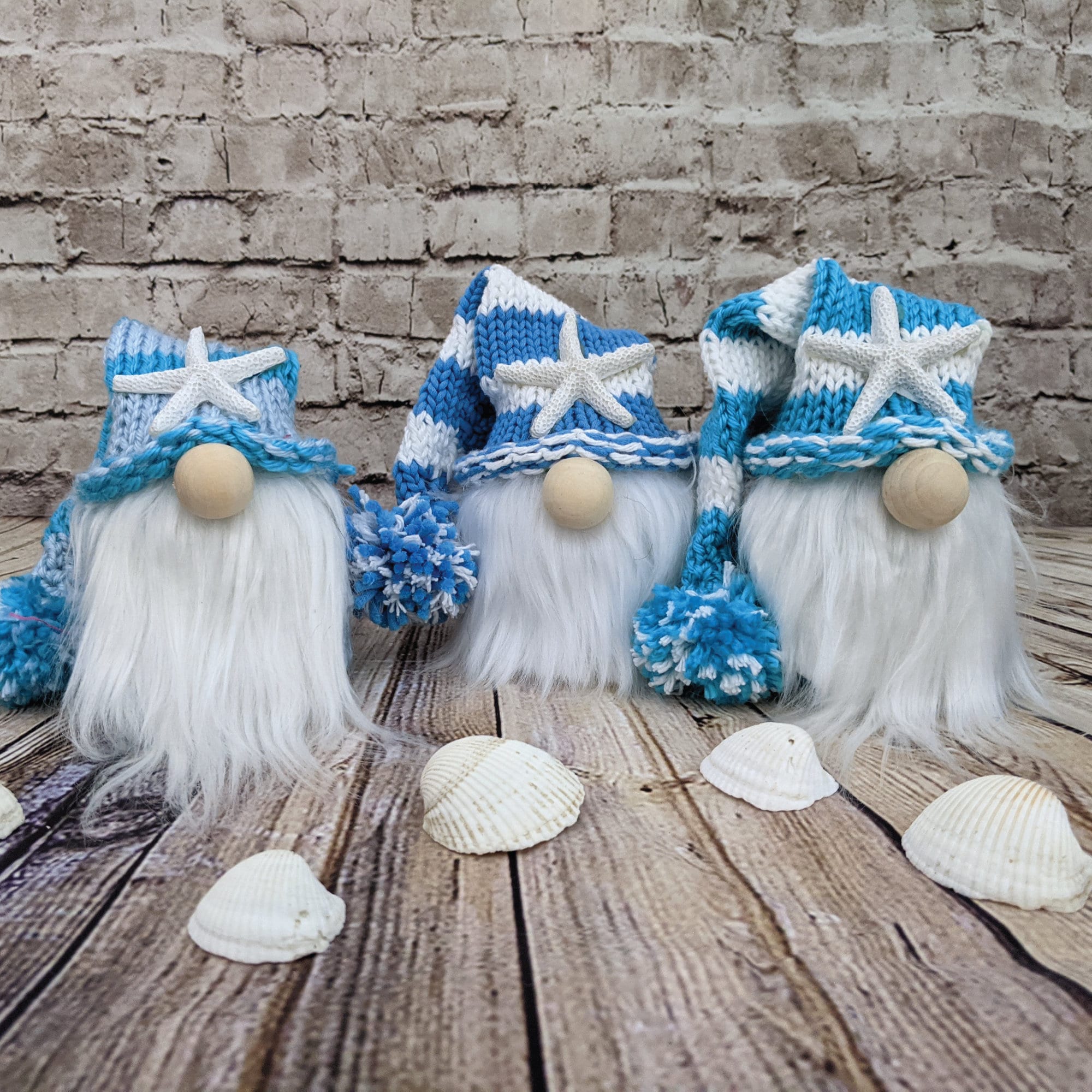 Beach gnome blue and white  etsy Beach gnome blue and white  etsy