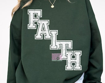 Christian PNG, Christian SVG, Retro Sublimation Design Download, Trendy Shirt Design, Faith svg png, Faith Varsity svg, Aesthetic Christian