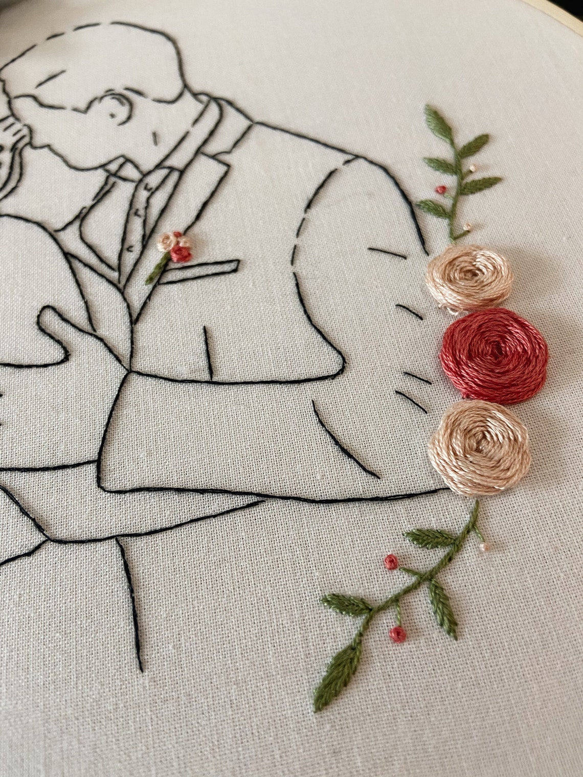 Embroidery family embroidery photo embroidery portrait  etsy