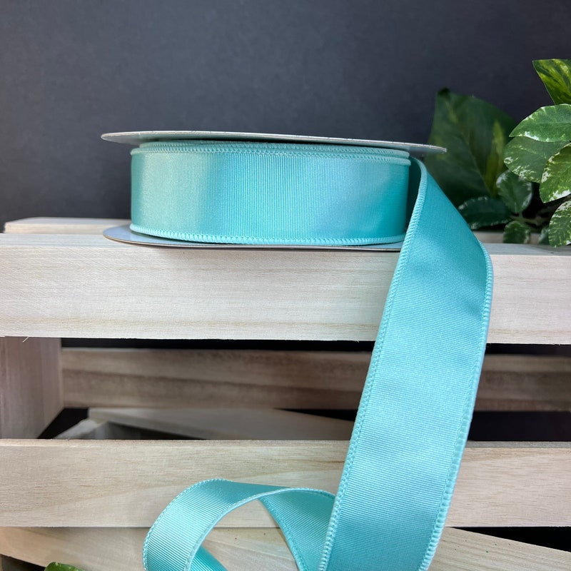 Aqua Satin Ribbon - Etsy