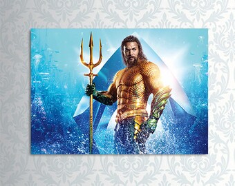 Aquaman Poster Etsy Aquaman Poster Etsy