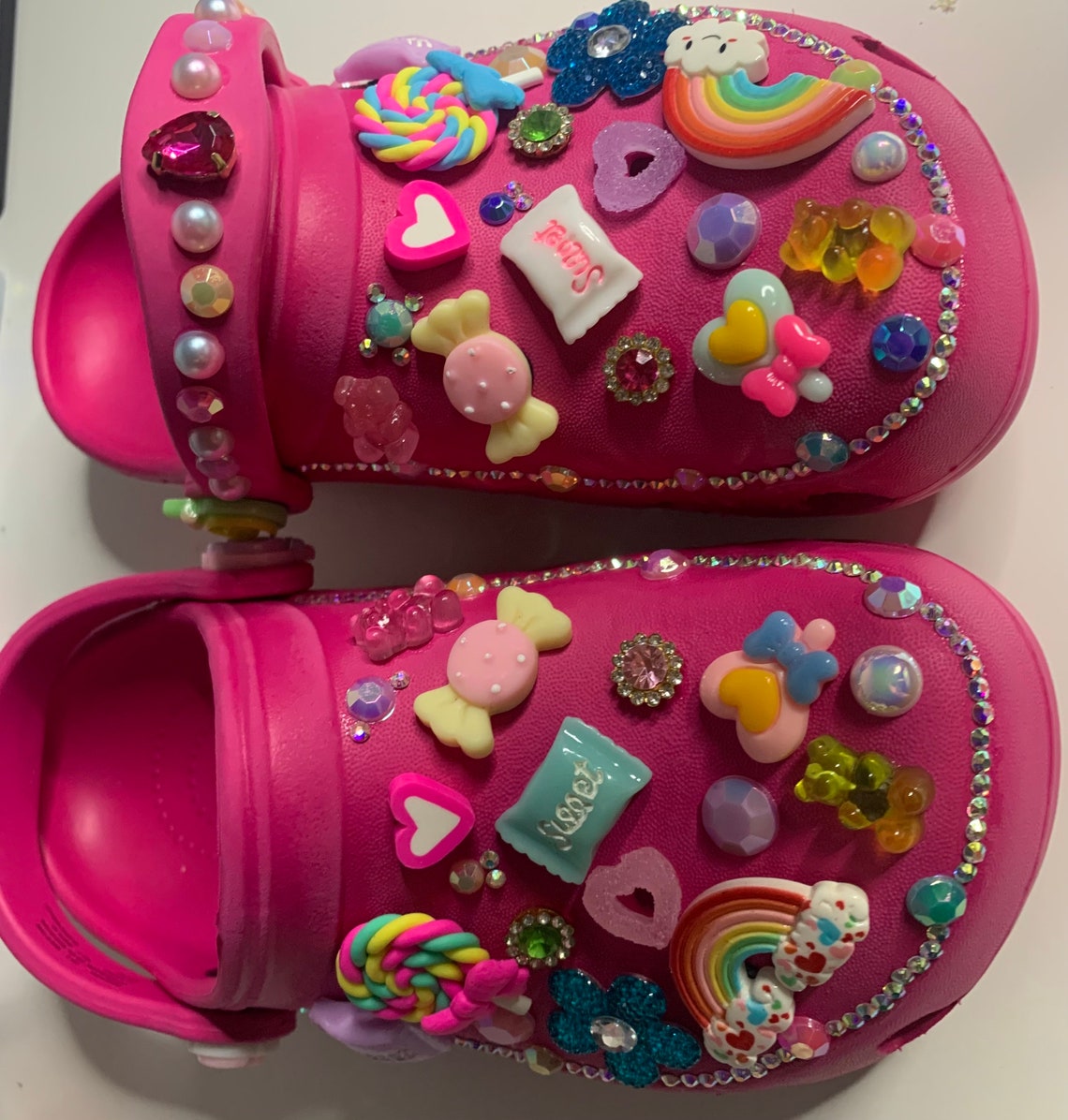 Kids Custom Bling Candy Land Crocs | Etsy