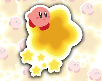 Kirby Warp Star Vinyl Sticker
